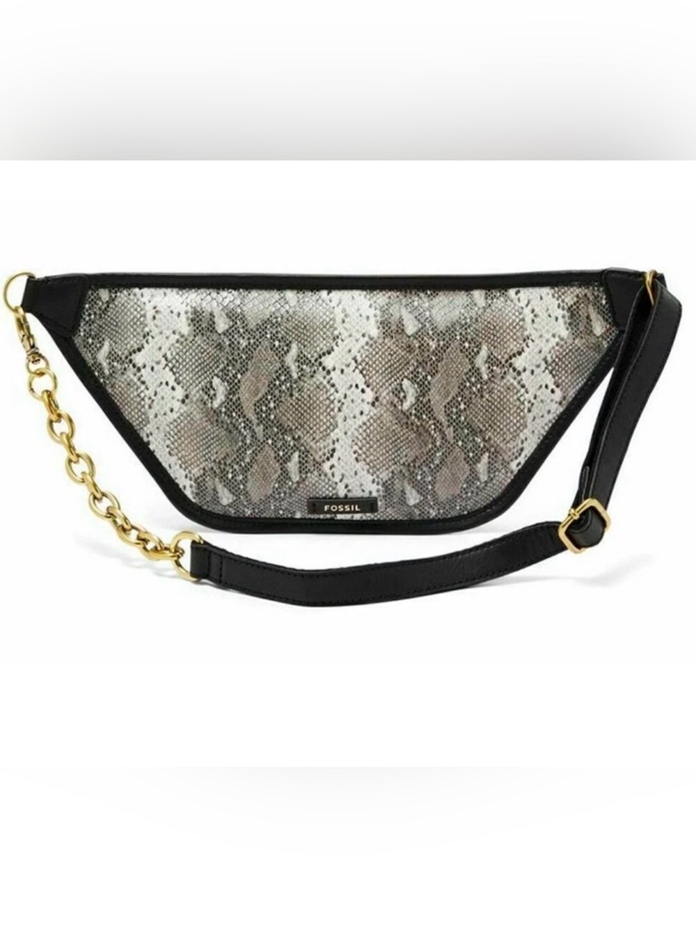 Fossil snake skin Maisie belt bag